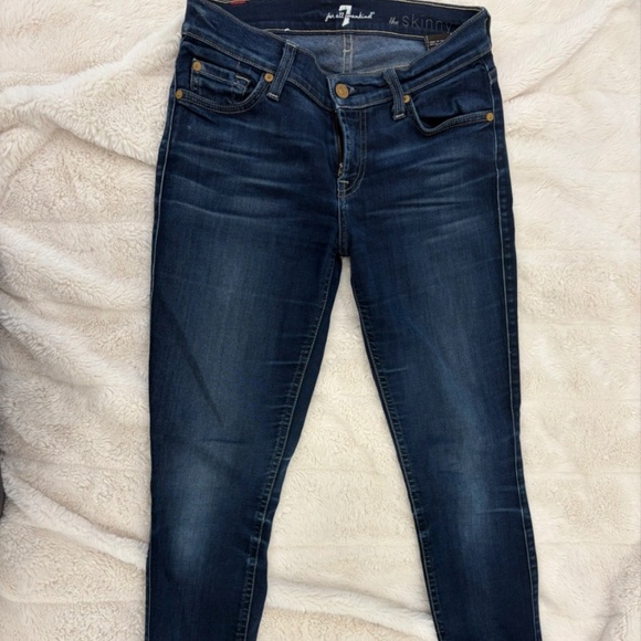Designer 7 For All Mankind - Skinny Jeans - Picture 1 of 3